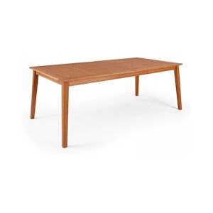 Oviala Business Table de jardin extensible en bois d'eucalyptus