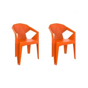 Resol GARBAR DELTA Fauteuil Extérieur Set 2 Orange