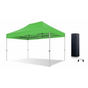 Xptent Tente Pliante 2X3 Structure Aluminium 45mm Toit 380g/m² Vert qualité Pro - Publicité