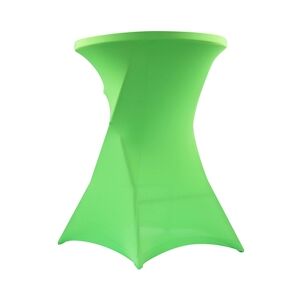 Oviala Business Housse élastique vert pâle mange-debout diam.80cm - Oviala