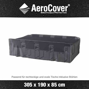 Housse de protection respirante pour table de jardin Pour table 305x190xH85 cm Aerocover - Publicité