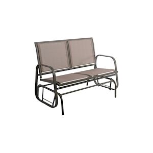 Banc De Jardin A Bascule Lima Marron - Texaline et Acier