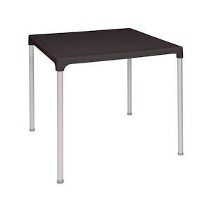Bolero table carrée plastique noir 75cm