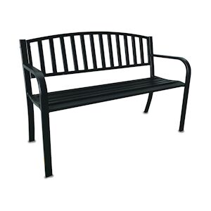 Garden Friend Hollywood banc en acier mesure h75x50x120 cm noir