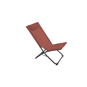 Chaise Relax Acier Terracotta Essenciel Green