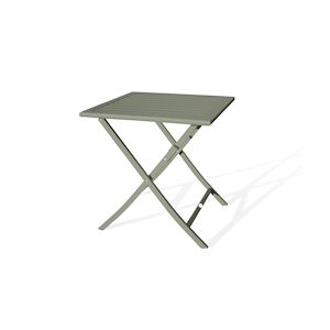 CITY Garden Table de jardin pliante en aluminium kaki - MARIUS