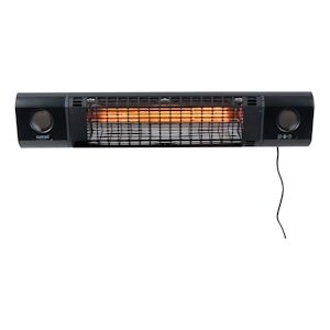 Sunred Chauffage de terrasse Sun and Sound Ultra Wall Noir 2000 Watt