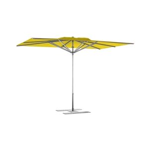 Assalit-Jean Parasol de terrasse Prémium Jaune 240 x 240 Armature Gris