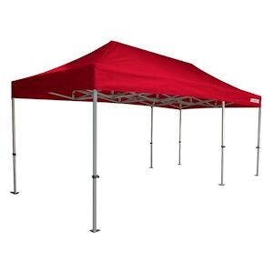 FRANCE BARNUMS Tente pliante PRO 4x6m - ALU 55mm/PVC 580g Norme M2 - rouge - FRANCE-BARNUMS - Publicité