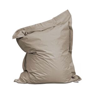 Oviala Business Housse vide de pouf de jardin en polyester taupe 180 x 145 cm - Oviala