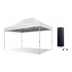 Xptent Tente Pliante 2X3 Structure Aluminium 45mm Toit 380g/m² Blanc qualité Pro - Publicité