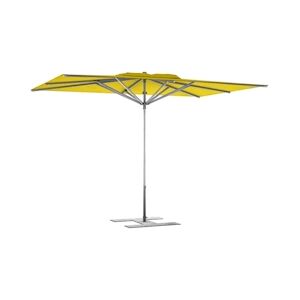 Assalit-Jean Parasol de terrasse Prémium Jaune 300 x 300 Armature Gris