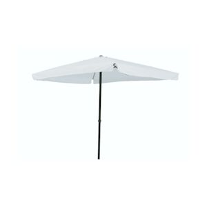 Garden Friend Parasol carré Toile polyester Armature acier avec manivelle 3x3 m x 2,7 h m blanc