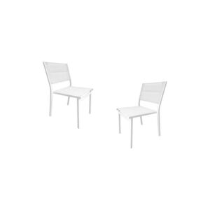 Lot de 2 chaises de jardin - Aluminium - 54 x 48 x 84 cm AUCUNE