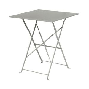 Gastronoble Bolero table de terrasse carrée pliante acier gris 60cm