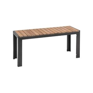 Bolero Banc en Acier & Bois d'Acacia 1000 mm x 2 Acier et bois 1000x350x450mm BOLERO