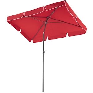 tectake Parasol VANESSA 200 x 125 cm réglable en hauteur et inclinable - rouge bordeaux -403138 - Publicité