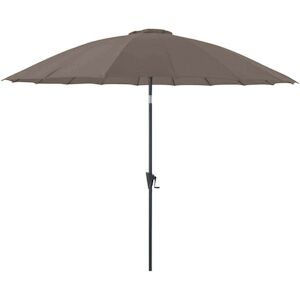 Parasol terrasse en fibre de verre Pagode 300 cm Taupe Proloisirs - Publicité