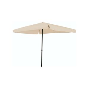 Garden Friend Parasol carré Couverture polyester Structure acier avec manivelle 3x3 m x 2,7 h m Ecru