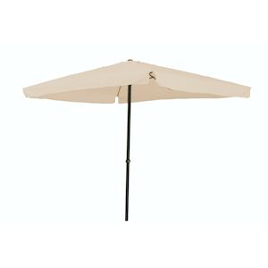 Garden Friend Parasol carre Couverture polyester Structure acier avec manivelle 3x3 m x 2,7 h m Ecru