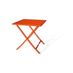 CITY Garden Table de jardin pliante en aluminium orange -