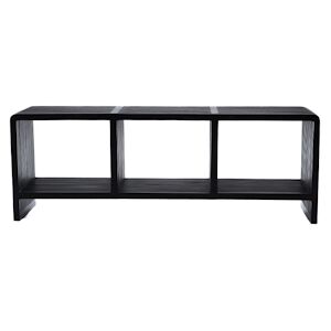 Banc Calopsite -  Noir Rectangle Bois Amadeus 114x30 cm - Publicité