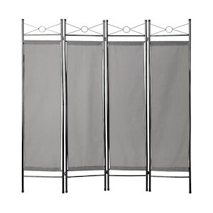 Tectake Paravent 180x160x2,5cm - gris