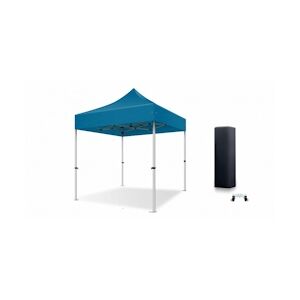 Xptent Tente Pliante 2X2 Structure Aluminium 45mm Toit 380g/m² Bleu qualité Pro