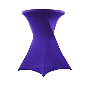 Oviala Business Housse violette de mange-debout 110x80 cm - Oviala