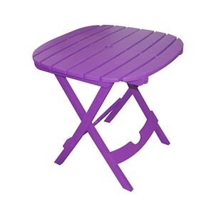 Bo Time Table de jardin blanche - Pliable - Avec ou sans chaises 1 table - Violet