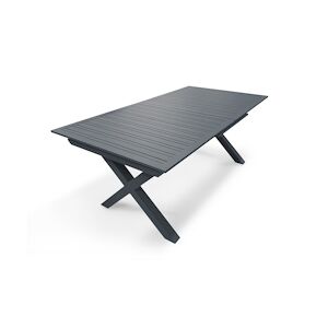 DCB GARDEN Table de jardin en aluminium gris anthracite - FLORIDE