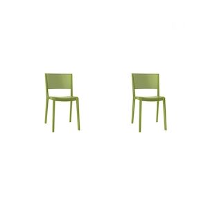 RESOL SPOT Chaise Intérieur, Extérieur Set 2 Vert olive