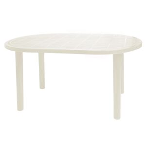 Resol GARBAR GALA Table Ovale Exterieur 140x90 Blanc