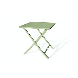 CITY Garden Table de jardin carrée pliante en aluminium vert lagune - MARIUS