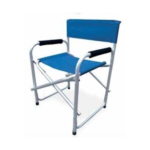 Garden Friend Chaise Directeur structure en aluminium housse en PVC dimensions h79x47x57 cm Bleu