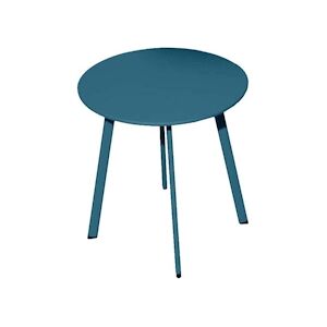 Table basse de jardin en acier Massai 45 cm bleu Proloisirs - Publicité