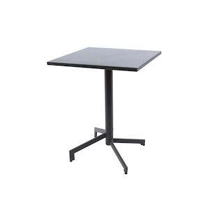 Metro Professional Table de terrasse pliante SOFIA, acier, 60 x 60 x 74 cm, empilable, carrée, gris foncé