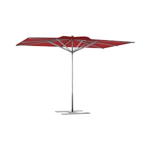 Assalit-Jean Parasol de terrasse Prémium Rouge 300 x 300 Armature Gris