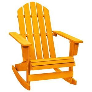 Non communiqué vidaXL Chaise à bascule de jardin Adirondack Bois de sapin Orange - Publicité