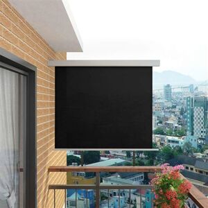 vidaXL Auvent latéral de balcon multifonctionnel 150 x 200 cm Noir Noir - Publicité