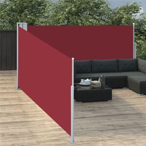 VIDAXL Auvent latéral rétractable Rouge 100 x 1000 cm - Publicité