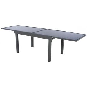 Hesperide Table Piazza extensible 10 personnes anthracite/graphite Hespéride Gris - Publicité