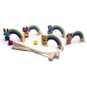 Jeu de balle BS Toys Croquet Arc en Ciel Multicolore - Publicité