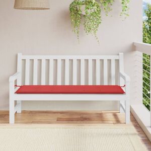 43211 vidaXL Coussin de banc de jardin rouge 150x50x3 cm tissu oxford - Publicité