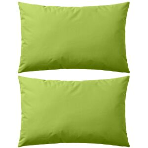 132292 vidaXL Oreiller d'extérieur 2 pcs 60 x 40 cm Vert pomme - Publicité