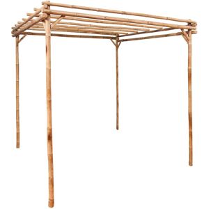 49296 vidaXL Pergola Bambou 170x170x220 cm - Publicité