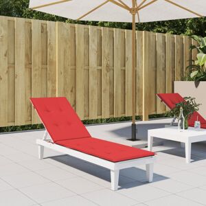 314179 vidaXL Coussin de chaise de terrasse rouge (75+105)x50x3 cm - Publicité