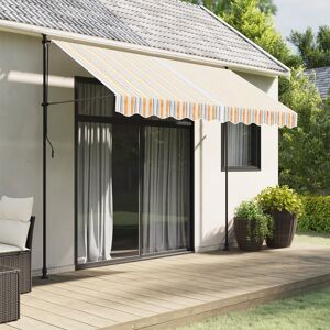 367724 vidaXL Tissu de remplacement pour auvent rayures multicolores 3x2,5 m - Publicité