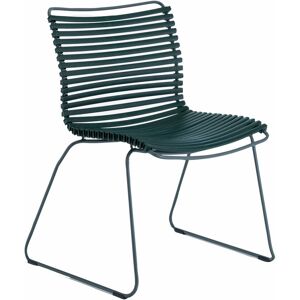 Chaise en métal et plastique vert sapin CLICK - Houe