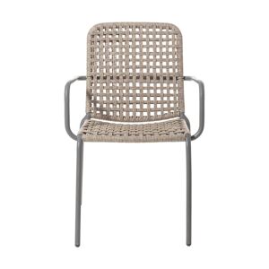 Chaise de jardin avec accoudoirs en aluminium Straw 24 - Gervasoni - Publicité